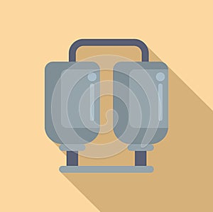 Flat design oxygen tank vector illustration