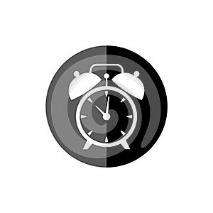 Simple clock face, clockface or watch face, Clock icon or logo