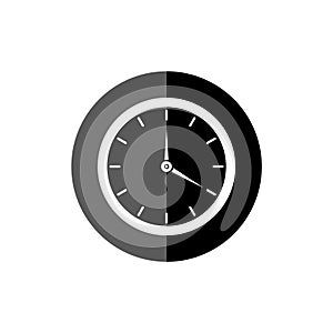 Simple clock face, clockface or watch face, Clock icon or logo