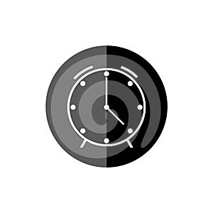 Simple clock face, clockface or watch face, Clock icon or logo