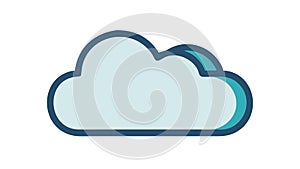 Simple Cloud Icon Ã¢â¬' Weather, Cloud Computing, Digital Storage, vector design Generative AI