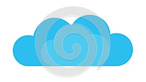 Simple Cloud Icon for Weather Digital Services, vector design Generative AI