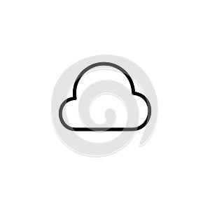 Simple cloud line icon