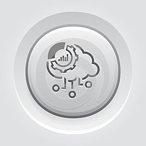 Simple Cloud Perfomance Vector Icon