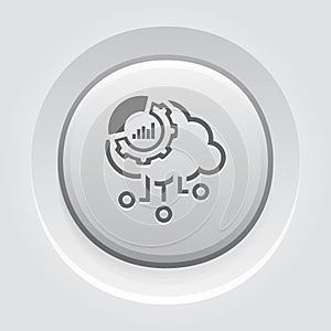 Simple Cloud Perfomance Vector Icon photo