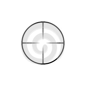 Simple collimator sight sniper scope crosshairs photo