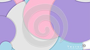 Simple and Colorful Circles Background , Design Vector