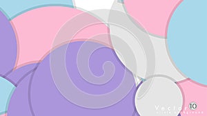 Simple and Colorful Circles Background , Design Vector