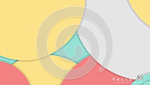 Simple and Colorful Circles Background , Design Vector