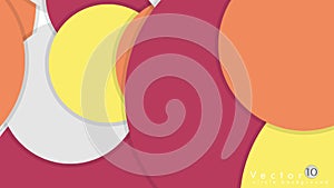 Simple and Colorful Circles Background , Design Vector