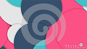 Simple and Colorful Circles Background , Design Vector -