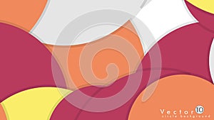 Simple and Colorful Circles Background , Design Vector