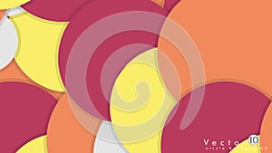 Simple and Colorful Circles Background , Design Vector