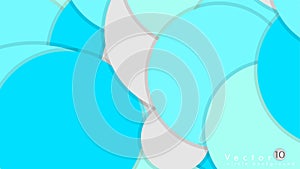 Simple and Colorful Circles Background , Design Vector