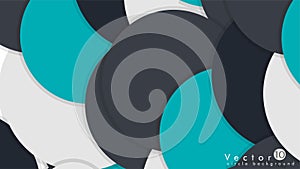 Simple and Colorful Circles Background , Design Vector