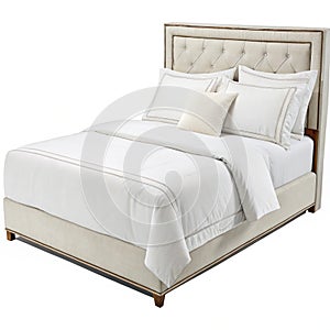 Bed isolated on white background