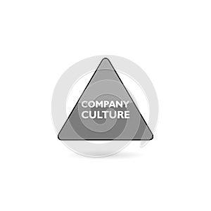 Simple Company Culture sign concept