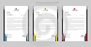 Simple company letterhead template design