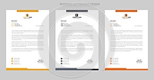 Simple company letterhead template design