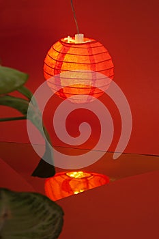 Simple compositions for illustrating chinese new year with traditional paraphernalia,,