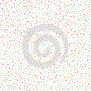 Simple confetti background. Pastel seamless pattern.