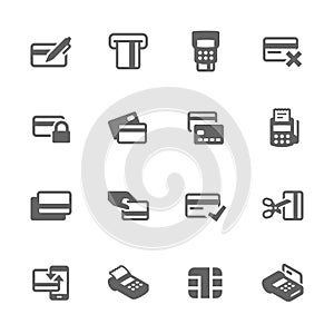 Simple Credit Cards Icons