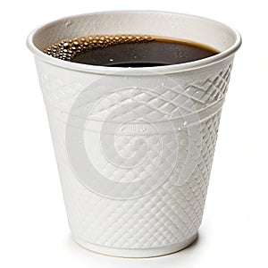 Cup mockup isolated on white background photo
