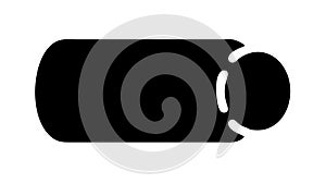 Simple cylinder shape, geometric element, vector design Generative AI