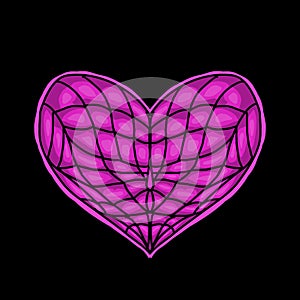 Heart ornamental pattern valentine.