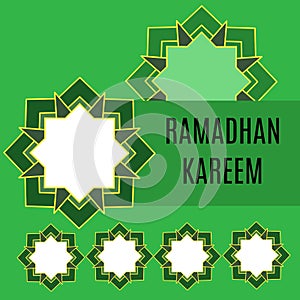 Simple design of illustration ramadhan kareem background