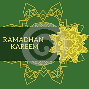 Simple design of illustration ramadhan kareem background