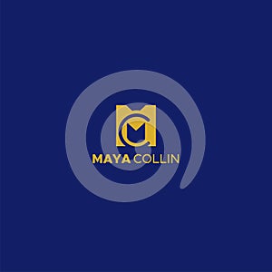 Simple design initial C MAYA COLLIN logo design