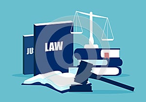 Flat design of law system elements