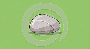 The simple design and solid colors create a minimalist cartoon like effect