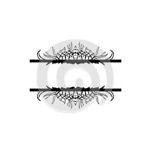 Simple design of wedding invitation.