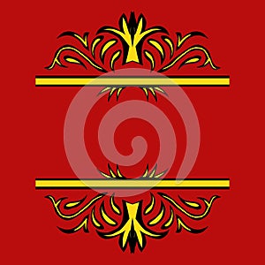 Simple design of wedding ornament