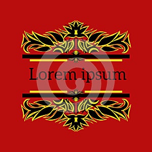 Simple design of wedding ornament