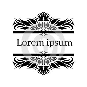 Simple design of wedding ornament