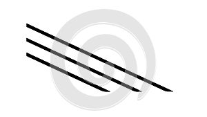 Simple Diagonal Stripes Pattern, Modern Abstract Line Art Vector, vector design Generative AI