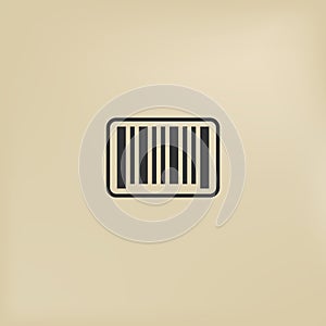 Simple digital barcode icon