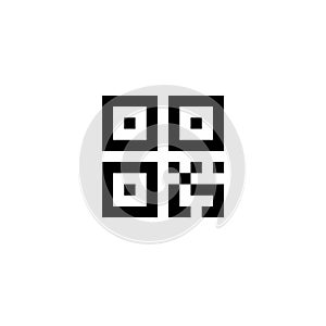 Simple digital qr code sign