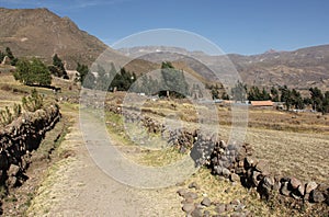 A simple dirt road in Peru