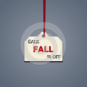 Simple discount tag. Sale vector badge template. Price off sign. Special offer symbol, vector illustration