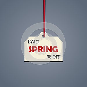 Simple discount tag. Sale vector badge template. Price off sign. Special offer symbol, vector illustration