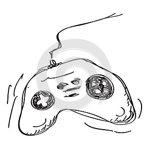 Simple doodle of a game controller