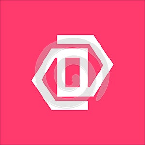 Simple DOS, DOD, SDO, S, SO initials geometric line art company logo