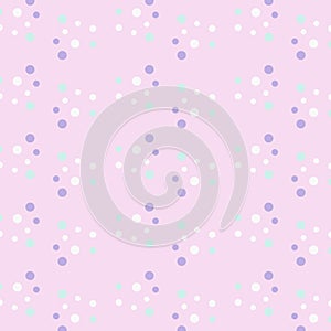 Simple dot pattern on pink background. Stylish design for your wallpaper. Vector illustration