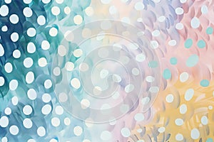Simple dot patterns in pastel colors, representing cellular health and vitality photo