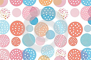 Simple dot patterns in pastel colors, representing cellular health and vitality photo