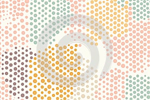 Simple dot patterns in pastel colors, representing cellular health and vitality photo